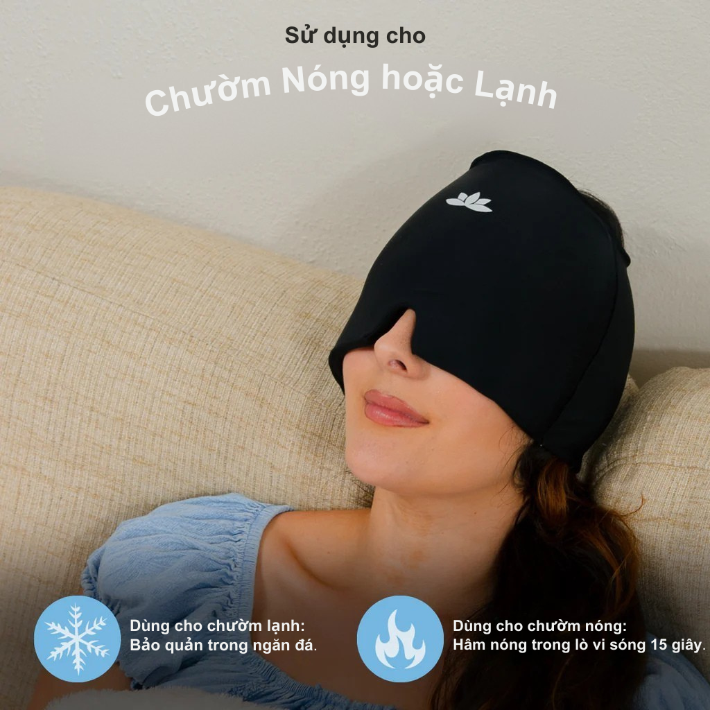 Mũ Chườm Giảm Đau Nửa Đầu (COD)