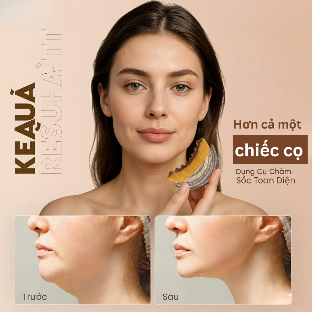 Cọ tạo đường nét & massage bạch huyết Aeki cho khuôn mặt